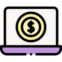 money,business and finance,payment,electronics,laptop,screen,sales,dollar symbol,income
