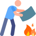 insurance,people,fire,humanpictos,emergency
