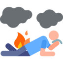 people,fire,humanpictos,emergency,crawl
