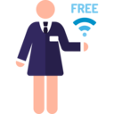 woman,wifi,people,communications,sign,communication,signaling,humanpictos,hotel service,free