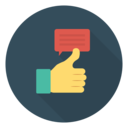 ui,marketing,communications,chat,social media,feedback,like,thumb up,hands and gestures,chat bubble,rating,reaction