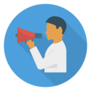 business,user,people,megaphone,marketing,communications,worker,shout,announcer,loudspeaker,announcement,Advertisement,publicity
