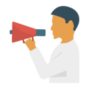 business,user,people,megaphone,marketing,communications,worker,shout,announcer,loudspeaker,announcement,Advertisement,publicity