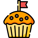 flag,food,food and restaurant,sweet,dessert,bakery,baked,cupcake,muffin