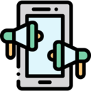 electronics,commerce and shopping,smartphone,megaphone,marketing,communications,cellphone,mobile,promotion,announcer,loudspeaker,promote