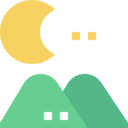 sun,weather,nature,mountain,moon,night,mountains,mount