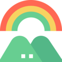 flag,landscape,weather,nature,mountain,snow,mountains,rainbow,altitude