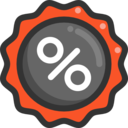 discount,signs,commerce and shopping,star,design,sticker,commerce,percentage,badge,badges