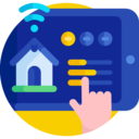 house,ui,electronics,interface,architecture and city,wifi,home,screen,signal,wifi signal,smarthome ok 
