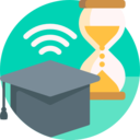 learning,mortarboard,education,sand clock,elearning