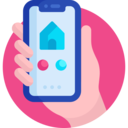 house,ui,interface,architecture and city,home,smartphone,communications,network,hand,cellphone,hands and gestures,mobilephone,home network ok 