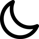 miscellaneous,nature,moon,night,half moon,moon phase