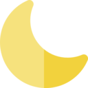 miscellaneous,nature,moon,night,half moon,moon phase