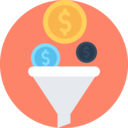 money,business and finance,dollar,coin,commerce,filter,funnel