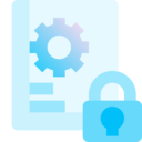 file,security,gear,document,sheet,lock ok 