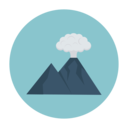 ecology and environment,mountain,smoke,construction and tools,pollution,disaster,volcano,lava,Natural disaster ok 
