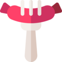 food,commerce and shopping,nature,meat,barbecue,sausage,fork,bbq