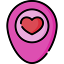 heart,pin,placeholder,location,love,place,location pin,love and romance,hearts,meeting point