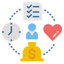 business and finance,money bag,file,clock,heart,businessman,enterpreneurship