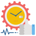business and finance,time,gear,clock,thumbs up,efficiency,performance