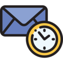 time,clock,time and date,document,mail,envelope,communications,email,letter,message,send