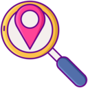 magnifying glass,maps and location,search,loupe,map,distance