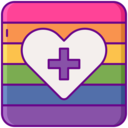 add,heart,app,plus,love and romance,dating,rainbow flag,lgbt