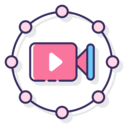 music and multimedia,play button,users,camera,streaming,community