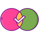 share,marketing,circles,checkmark,relevancy ok 