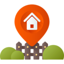 house,real estate,home,maps and location,pin,map location,placeholder,location,place,location pin,fence