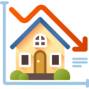 business and finance,business,analytics,real estate,property,bar chart,stats,statistics,profits,down arrow,value,prices,loss,diagonal arrow,deficit