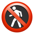 No Pedestrians ok 