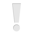 White Exclamation Mark ok 