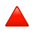 Red Triangle Pointed Up ok 