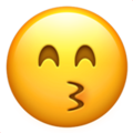 Kissing Face with Smiling Eyes ok 