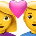 Couple with Heart: Woman, Man ok 