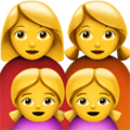Family: Woman, Woman, Girl, Girl ok 
