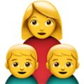Family: Woman, Boy, Boy ok 