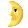 First Quarter Moon Face ok 