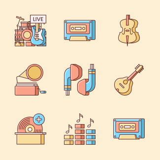 Music icons pack