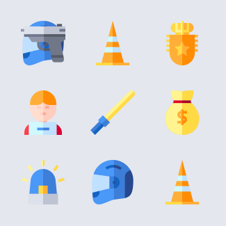 Police icons pack