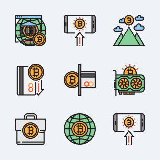Bitcoin icons pack