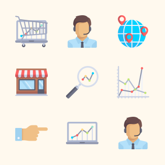 Management icons pack