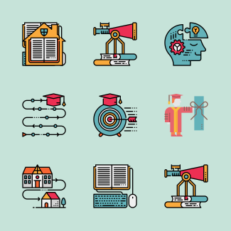 School icons pack