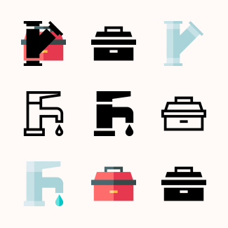 Plumber icons pack