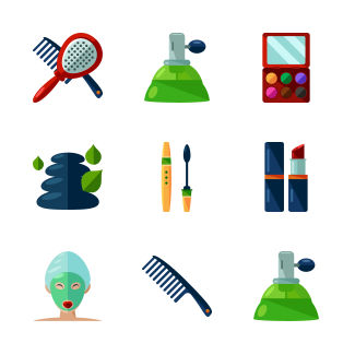 Beauty icons pack