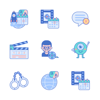 Movie Theater icons pack