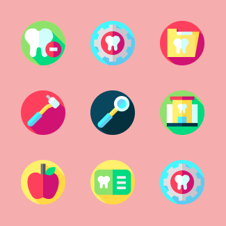 Dentist icons pack