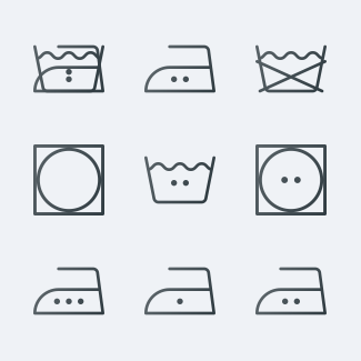 Textile Care icons pack