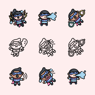 Superhero icons pack